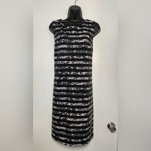 Black‎ and white Striped Dress​